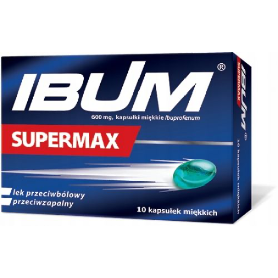 Ibum Supermaх, Знеболювальний, протизапальний і жарознижуючий  600 мг, 10 шт