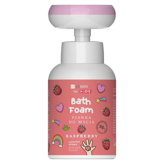 HiSkin, Дитяча пінка для рук і тіла, мило  Малина, 300 мл