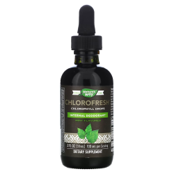 Nature's Way, Chlorofresh, краплі з хлорофілом, зі смаком м’яти, 59 мл 