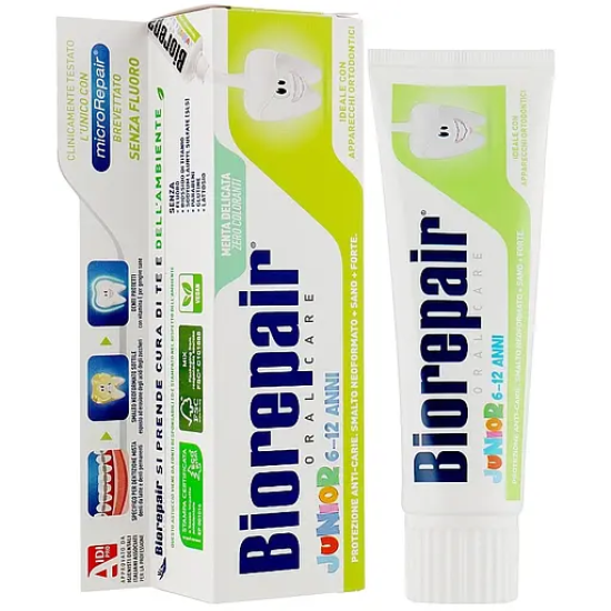 Biorepair junior 6-12 років, зубна паста для дітей, 75 мл