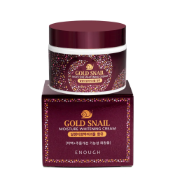 Enough Gold Snail,  Освітлюючий зволожуючий крем з муцином равлика і золотом, 50 мл