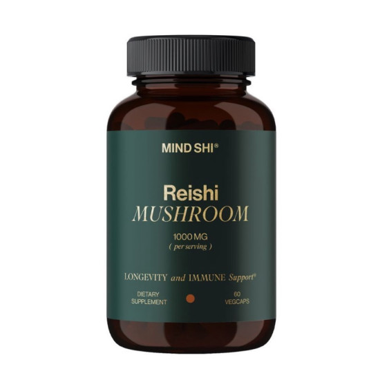 Mind Shi, Reishi Mushroom, Рейш-ігриб,1000 мг, 60 капсул