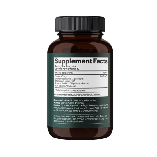 Mind Shi, Chaga Mushroom, Чага-гриб,1000 мг, 60 капсул