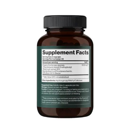 Mind Shi, Cordyceps Mushroom, Кордицепс-гриб, 1000 мг, 60 капсул