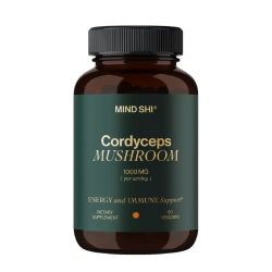 Mind Shi, Cordyceps Mushroom, Кордицепс-гриб, 1000 мг, 60 капсул