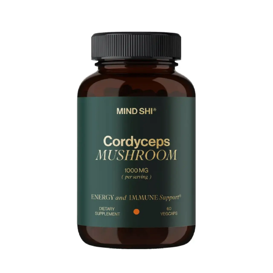 Mind Shi, Cordyceps Mushroom, Кордицепс-гриб, 1000 мг, 60 капсул
