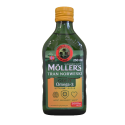Mollers Tran Norwegian Gold, Риб'ячий жир+Д3 2000, лимон, 250 мл