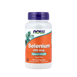  NOW, Selenium, Селен без дріжжів, 200 мг, 90 капсул