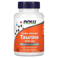  NOW Foods,Taurine, Таурин, 1000 мг, 100 капсул