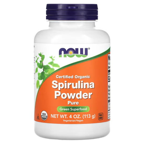  NOW, Spirulina, спіруліна у порошку, 113 г 