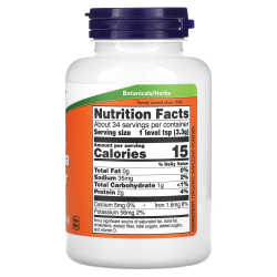  NOW, Spirulina, спіруліна у порошку, 113 г 