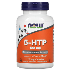 Now Foods, 5-HTP, Амінокислота (Гідрокситриптофан) 100 мг, 120 капсул