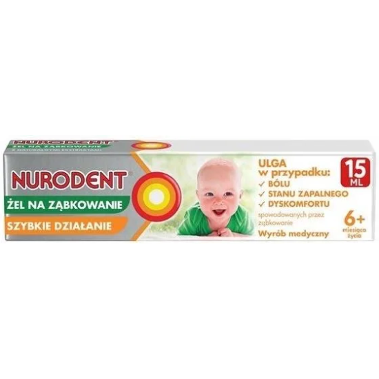 Nurodent, гель при прорізуванні зубів, 6+, 15 мл