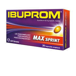 Ibuprom MAX sprint, Знеболюючий засіб,  400 мг, 20 кап