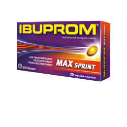 Ibuprom MAX sprint, Знеболюючий засіб,  400 мг, 20 кап