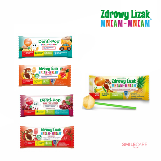 Zdrowy Lizak "Mniam-Mniam" Mix асорті, Здоровий льодяник, органічн,  смак асорти