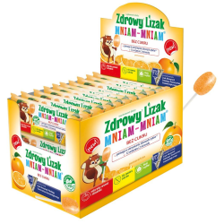 Zdrowy Lizak "Mniam-Mniam" Mix асорті, Здоровий льодяник, органічн,  смак асорти