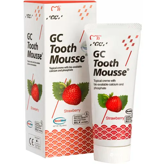 GC Tooth Mousse, зубна паста, Крем для зубів, полуниця,  35 мл
