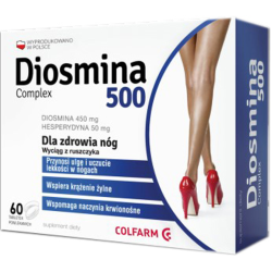 Diosmina, Complex 500, Діосміна 500, підтримка вен, 60 шт