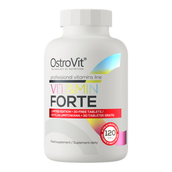 OstroVit, Vit&min forte, Мультивітаміни та мінерали для спортсменів, 120 шт