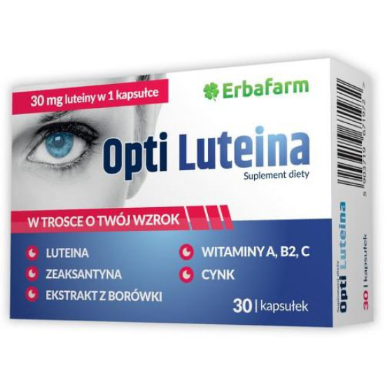 Opti Luteina, вітаміни для очей, для зору, 30 капсул