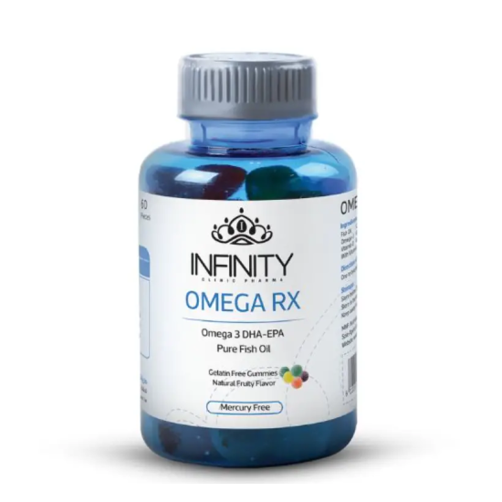  Infinity Omega RХ, Омега-3 риб'ячий жир, 1277 мг (650 мг активного омега-3), 30 желейних мармеладок