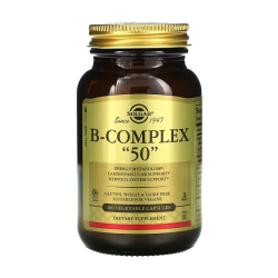 Solgar, B-compleх 50, Вітамін В-комплекс, 100 табл