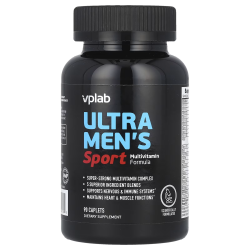 VPlab, Ultra Men's Sport Multivitamin Formula, Вітаміни для чоловіків, мультивітаміни, 90 шт