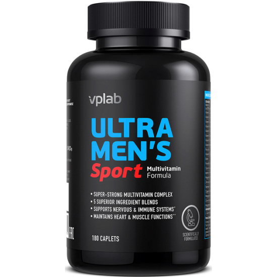 VPlab, Ultra Men's Sport Multivitamin Formula, Вітаміни для чоловіків, мультивітаміни, 180 шт