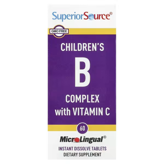 Superior Source, Children's B Complex with Vitamin C, дитячий комплекс вітамінів B та C, 60 шипуч.табл