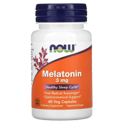 NOW Foods, Melatonin, Мелатонін, 5 мг, 60 шт
