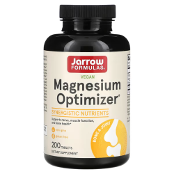 Jarrow Formulas, Magnesium Optimizer, Магній малат +В6+калій, 200 шт