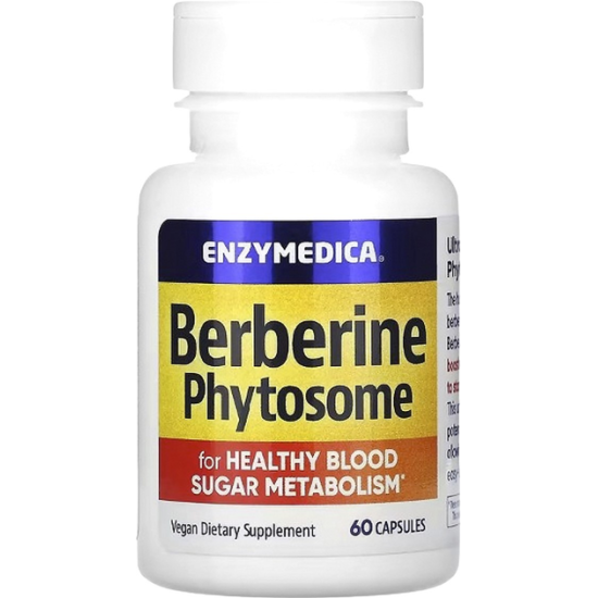 Enzymedica, Berberine, Phytosome, Берберін, Фітосоми, 30 капсул