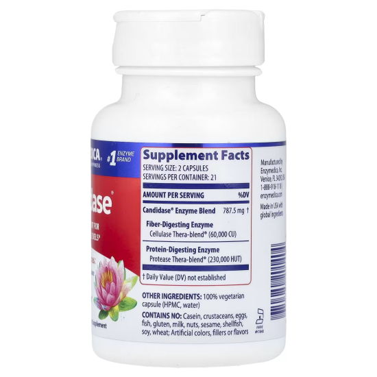 Enzymedica, Candidase, 42 капсули