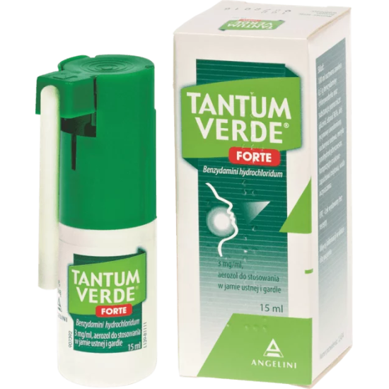 Tantum Verde Forte, спрей  від болю в горлі та ангіни, 15 мл
