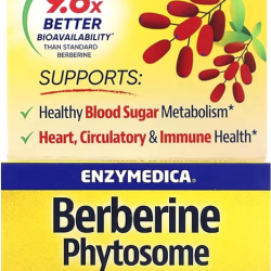 Enzymedica, Berberine, Phytosome, Берберін, Фітосоми, 30 капсул