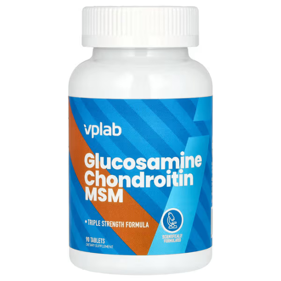 VPlab, Glucosamine, chondroitin, MSM, Глюкозамін та хондроитин, 90 шт