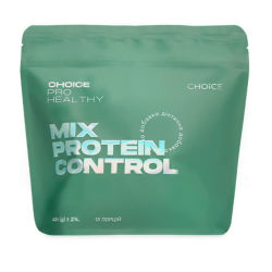 CHOICЕ, Mix Protein Control, Pro Healthy, Протеїновий коктейль з концентрованим білком та пробіотиками, 405 г