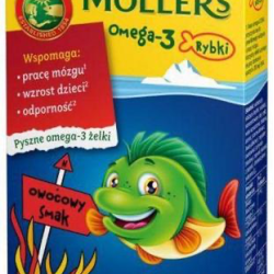 Moller's Omega-3 Fish, Моллерс рибки, фрукти, 36 шт 