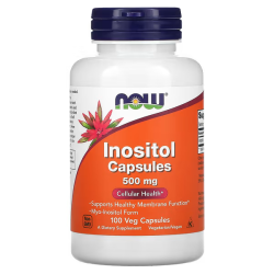 NOW, Inositol, Інозитол, 500 мг, 100 капсул