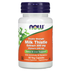 Now, Milk Thistle Extract, Силімарин (Росторопша), 300 мг, 50 кап