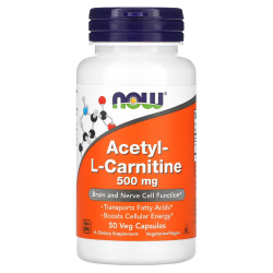 NOW, L-Carnitine, Л-карнітін, 500 мг, 50 капсул