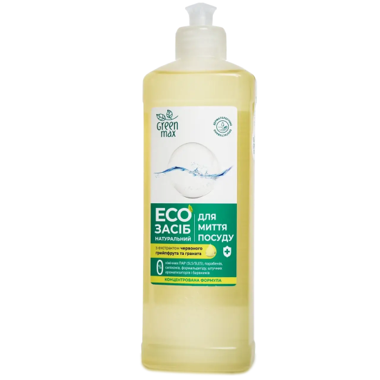 CHOICE, Green MAX, Засіб натуральний для миття посуду, 500мл 