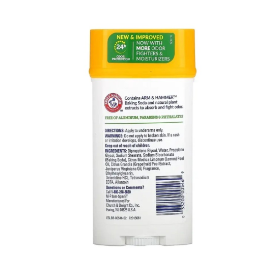  Arm & Hammer Essentials, дезодорант без алюмінію, ялівець, 71 г