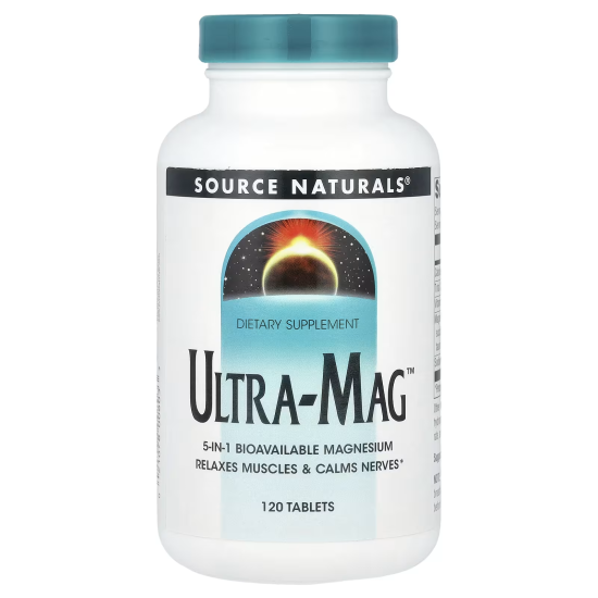  Source Naturals Ultra-Mag Magnesium Complex, комплекс магнію з B6, 120 таблеток