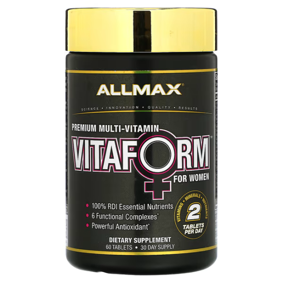 AllMax Nutrition, Vitaform for Women, Жіночі мультивітаміни, 60 табл