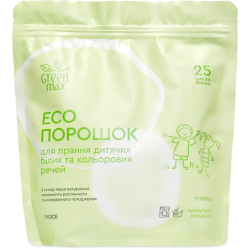 CHOICE, Green Max, Порошок для прання дитячих білих та кольорових речей, Еко,1000 г