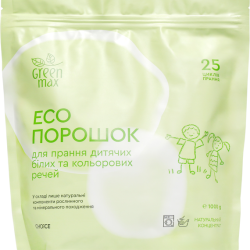 CHOICE, Green Max, Порошок для прання дитячих білих та кольорових речей, Еко,1000 г