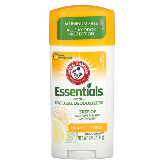 Arm & Hammer Essentials, дезодорант без алюмінію, цитрус, 71 г