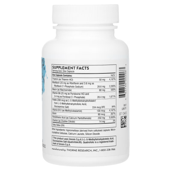 Thorne, Stress B-Complex, Антистресовий B-комплекс, 60 капсул